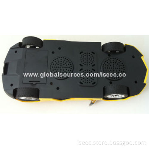 Car-shaped Portable Bluetooth Speaker with 600mAh Battery Capacity